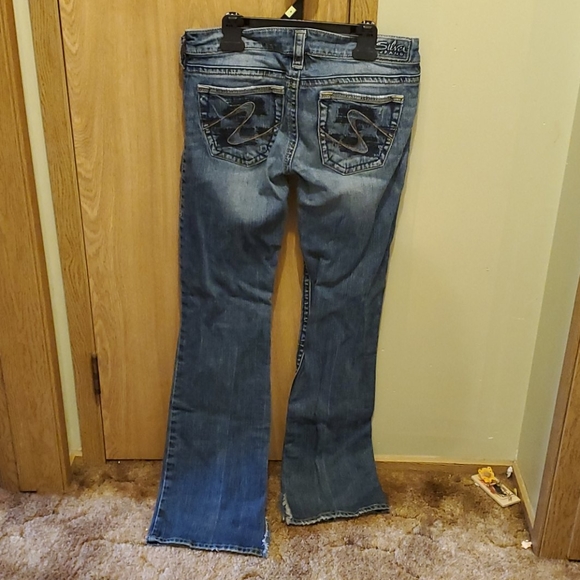 Mid rise silver jeans - Picture 2 of 5